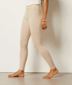Leggings Mit Zopfmuster BEIGE -Jane Kleidung Geschaft 653057483 6