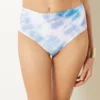 Bikini-Panty, Hohe Taille – Bikiniunterteil WEISSER PRINT