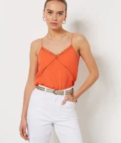 Caraco Mit Details Aus Spitze KORALLE -Jane Kleidung Geschaft 653747462 c