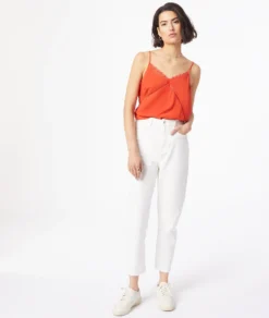 Caraco Mit Spitze Am Ausschnitt ORANGE -Jane Kleidung Geschaft 653747463 6