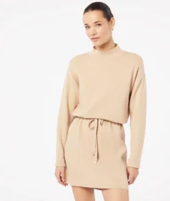 Pulloverkleid Aus Strick Mit Kordel In Der Taille DUNE -Jane Kleidung Geschaft 653802888 c