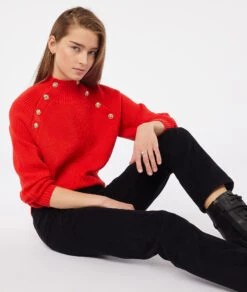 Gerade Geschnittene Hose, Gerippt SCHWARZ -Jane Kleidung Geschaft 653805305 c