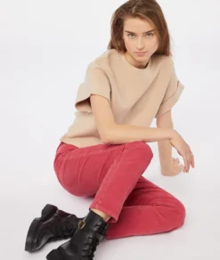 Gerade Geschnittene Hose GRANATROT -Jane Kleidung Geschaft 653805375 6