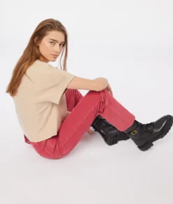 Gerade Geschnittene Hose GRANATROT -Jane Kleidung Geschaft 653805375 c