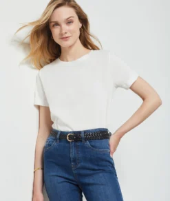 T-Shirt Mit Kurzen Ärmeln, 100 % Bio-Baumwolle ECRU 9 T-Shirt Mit Kurzen Ärmeln, 100 % Bio-Baumwolle ECRU -Jane Kleidung Geschaft 653830480 c