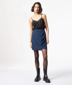 Wickelrock Mit Print MARINEBLAU -Jane Kleidung Geschaft 653840637 6
