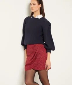 Wickelrock Mit Print ZIEGEL 9 Wickelrock Mit Print ZIEGEL -Jane Kleidung Geschaft 653840669 c