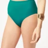 Bikini-Panty Mit Hoher Taille Für Einen Flachen Bauch – Bikiniunterteil SMARAGD