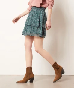 Fließender Rock Mit Print GRÜN -Jane Kleidung Geschaft 653891333 c