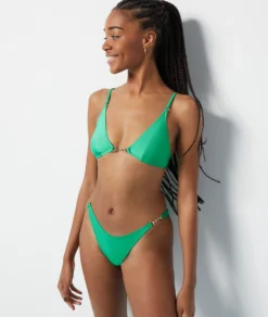 Bikiniunterteil – Brazilian-Bikinihose High-Legs SMARAGDGRÜN -Jane Kleidung Geschaft 653914243 b