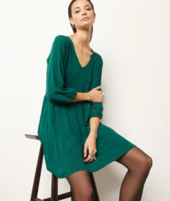 Fließendes Kleid GRÜN 9 Fließendes Kleid GRÜN -Jane Kleidung Geschaft 653919946 c