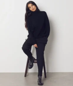 Karottenhose Mit Gürtel SCHWARZ -Jane Kleidung Geschaft 653930305 c