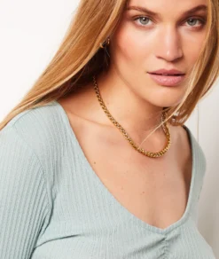 T-Shirt Mit Langen Ärmeln SELADONGRÜN 8 T-Shirt Mit Langen Ärmeln SELADONGRÜN -Jane Kleidung Geschaft 653933938 b