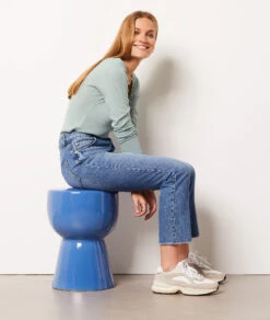 T-Shirt Mit Langen Ärmeln SELADONGRÜN