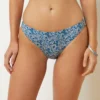 Emma Bikiniunterteil – Bikini-Panty Aus Liberty-Gewebe BLAU GRÜN