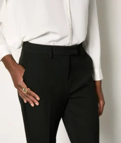 Hose Im Zigarettenschnitt SCHWARZ -Jane Kleidung Geschaft 653950605 b