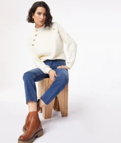 Schmal Geschnittene Jeans Mit Hoher Taille KÖNIGSBLAU -Jane Kleidung Geschaft 653957223 c