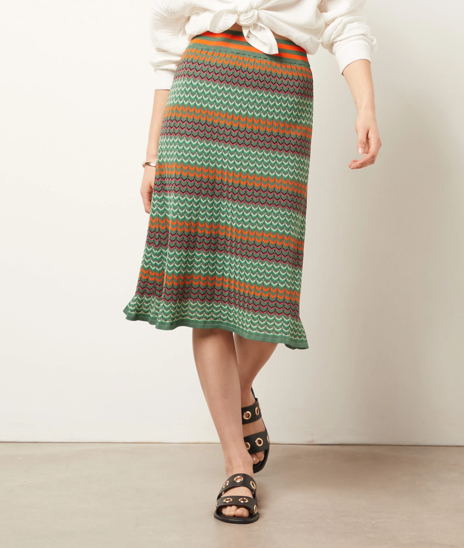 Rock Aus Strick GRÜN 3 Rock Aus Strick GRÜN – Bild 3