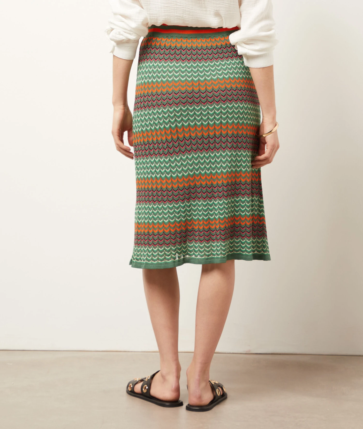 Rock Aus Strick GRÜN 2 Rock Aus Strick GRÜN – Bild 2