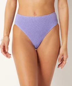Bikini-Panty Mit Hoher Taille Aus Dehnbarem Material – Bikiniunterteil FLIEDER