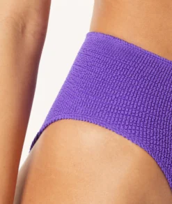 Bikiniunterteil – Bikini-Panty Mit Hoher Taille Aus Dehnbarem Material LILA -Jane Kleidung Geschaft 653979013 b