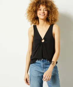 Tala Top Mit Cut-outs SCHWARZ