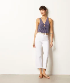 Tala Top Mit Cut-outs BLAUGRAU -Jane Kleidung Geschaft 653979121 6