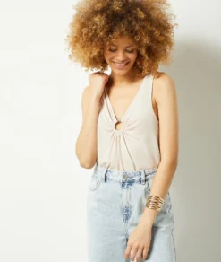 Tala Top Mit Cut-outs BEIGE -Jane Kleidung Geschaft 653979183 6