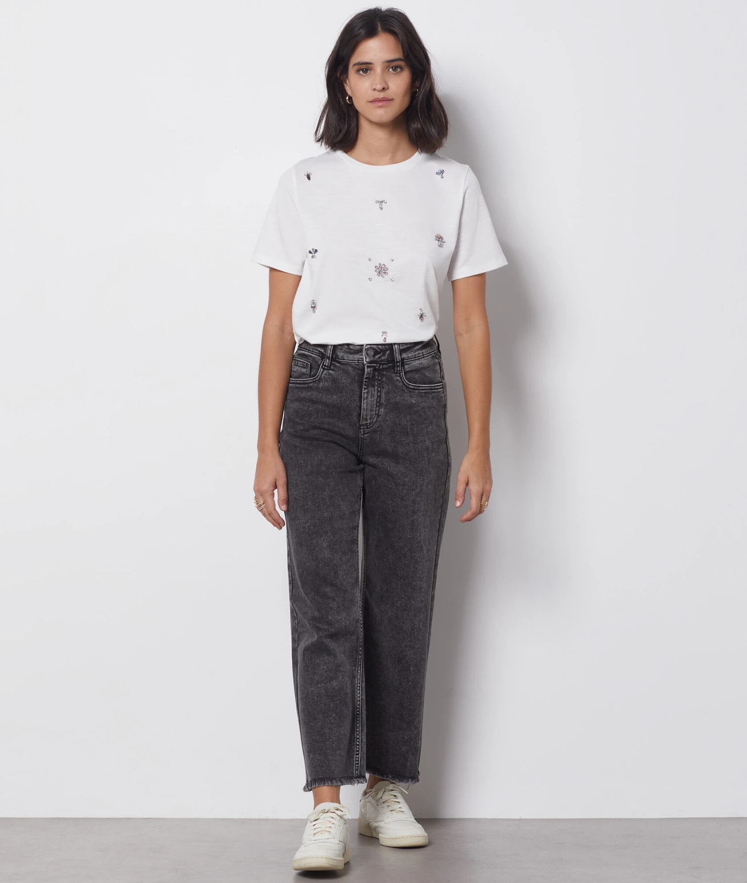 Weit Geschnittene Jeans ANTHRAZIT 3 Weit Geschnittene Jeans ANTHRAZIT – Bild 3