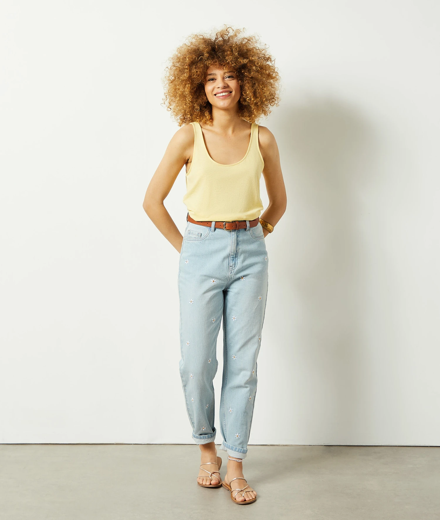 Top Aus Leinenmischgewebe HELLGELB 3 Top Aus Leinenmischgewebe HELLGELB – Bild 3