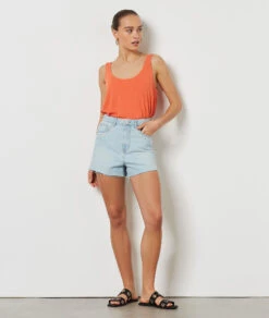 Top Aus Leinenmischgewebe TERRACOTTA -Jane Kleidung Geschaft 653982064 6