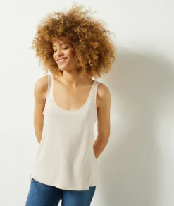 Top Aus Leinenmischgewebe BEIGE -Jane Kleidung Geschaft 653982083 b