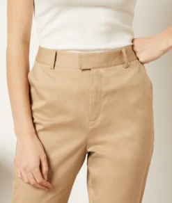 Hose Im Zigarettenschnitt BEIGE -Jane Kleidung Geschaft 653987183 b