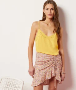 Caraco Mit Gestickten Details GELB 9 Caraco Mit Gestickten Details GELB -Jane Kleidung Geschaft 653988954 c