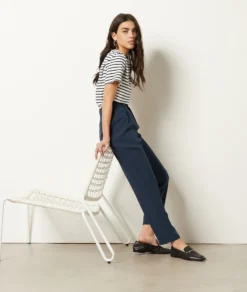 Hose Im Zigarettenschnitt MARINEBLAU -Jane Kleidung Geschaft 653989325 6