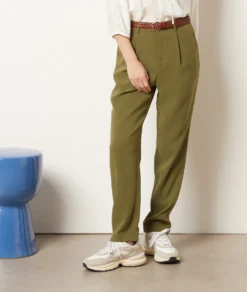 Hose Im Zigarettenschnitt KHAKI -Jane Kleidung Geschaft 653989345 6