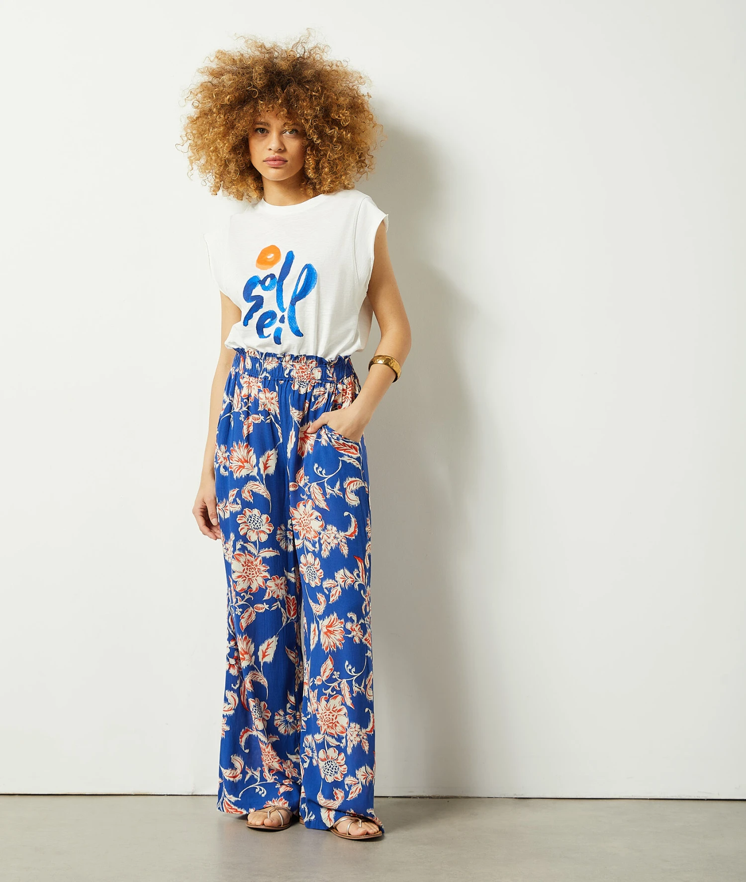 T-Shirt Mit Kurzen Ärmeln Und Print Sonne MARINEBLAU 1 T-Shirt Mit Kurzen Ärmeln Und Print Sonne MARINEBLAU