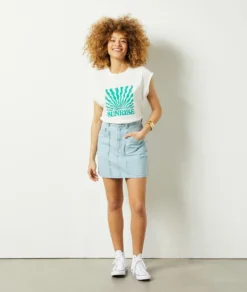 T-Shirt Mit Print Aus 100 % Baumwolle ENTENGRÜN