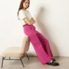 Hose Mit Weitem Schnitt FUCHSIA