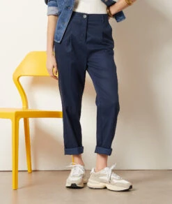 Gerade Geschnittene Hose MARINEBLAU