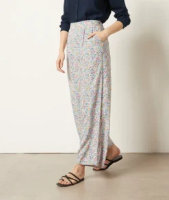 Fließende, Weit Geschnittene Hose BLAUGRÜN -Jane Kleidung Geschaft 654002336 c