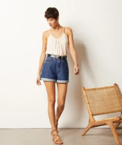 Top Mit Schmalen Trägern ECRU