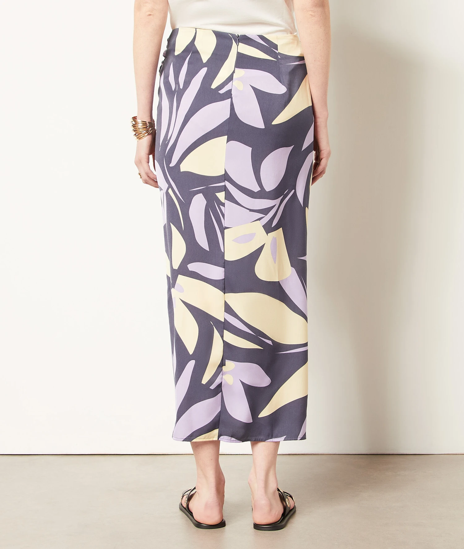 Langer Rock Mit Print LILA 2 Langer Rock Mit Print LILA – Bild 2