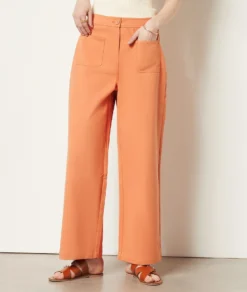 Swan Weit Geschnittene Hose, 100 % Baumwolle PFIRSICH -Jane Kleidung Geschaft 654015666 c