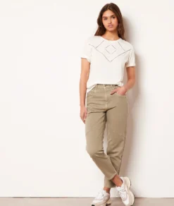 Jeans Im Karottenschnitt KHAKI