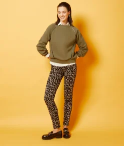 Schmale Hose Mit Print NOIR