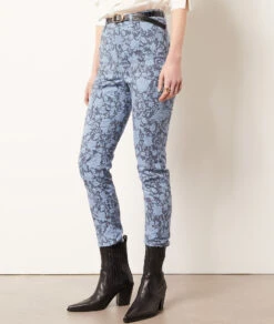 Slim-Jeans Mit Print BLAU -Jane Kleidung Geschaft 654021622 c