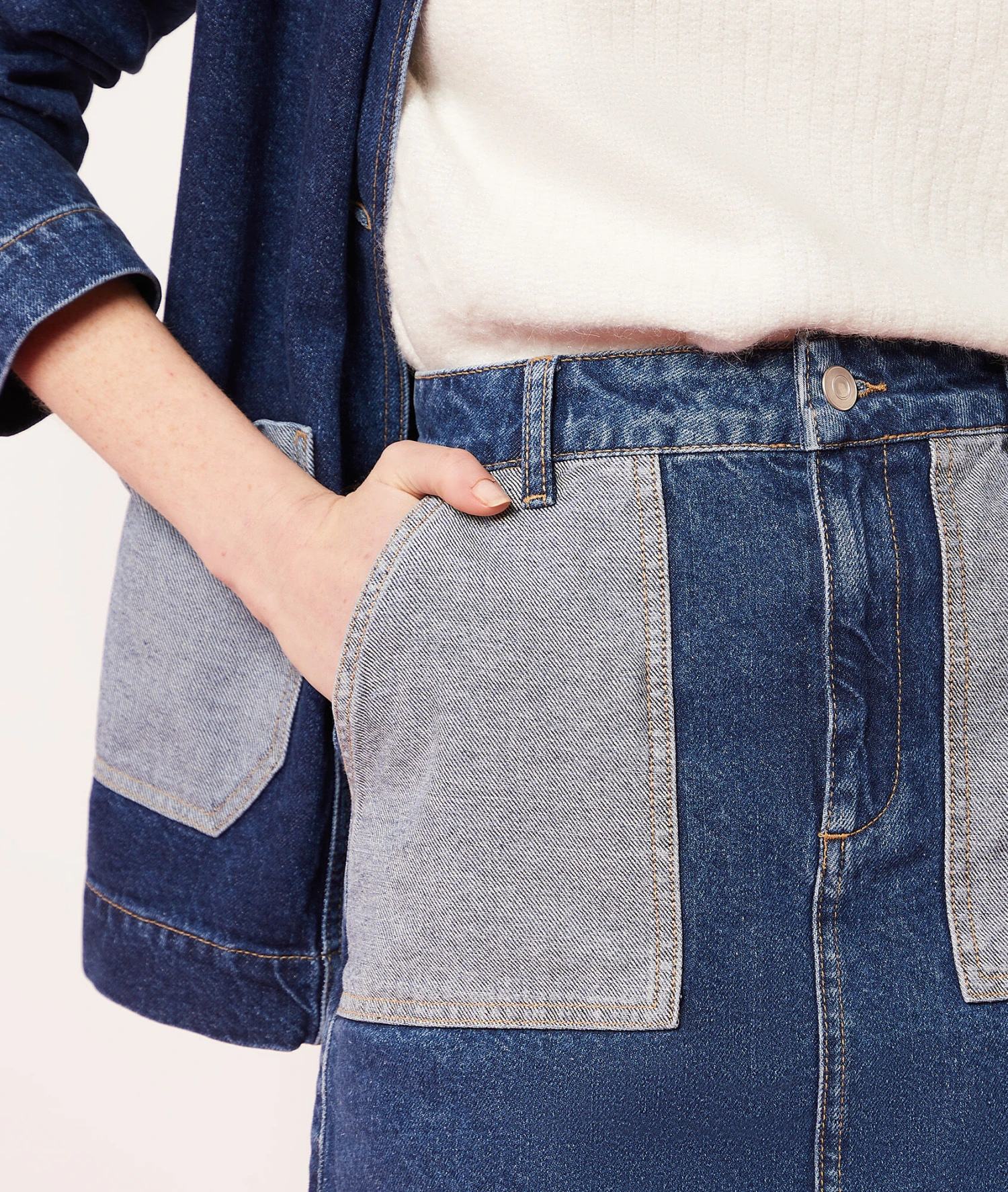 Schmaler Jeansrock BLAU 4 Schmaler Jeansrock BLAU – Bild 4