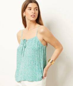 Top Mit Trägern BLAU GRÜN -Jane Kleidung Geschaft 654025736 c