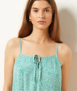 Top Mit Trägern BLAU GRÜN